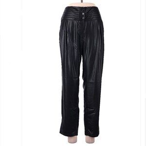 Javier SIMORRA Black Leather looking Casual Pants Size 8